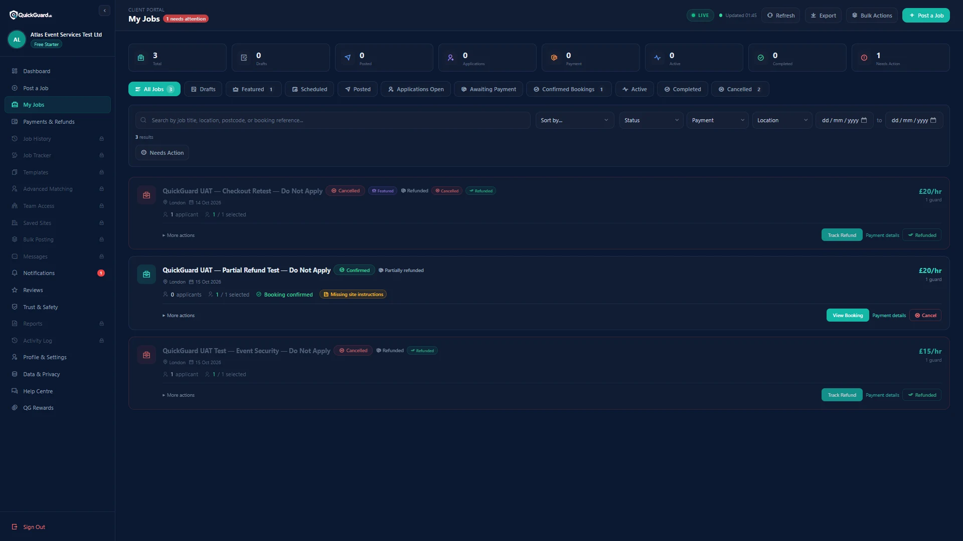 Manage Your Jobs