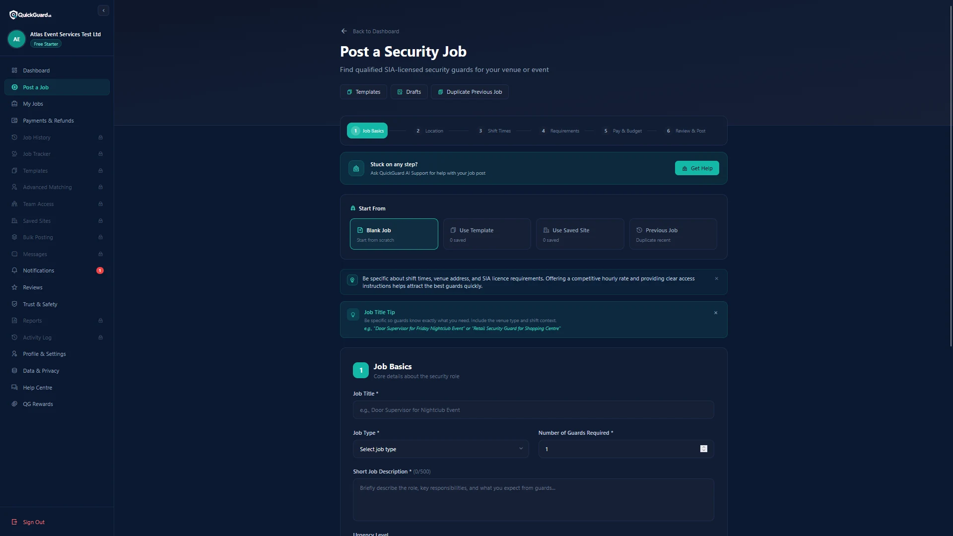 Post a Security Job